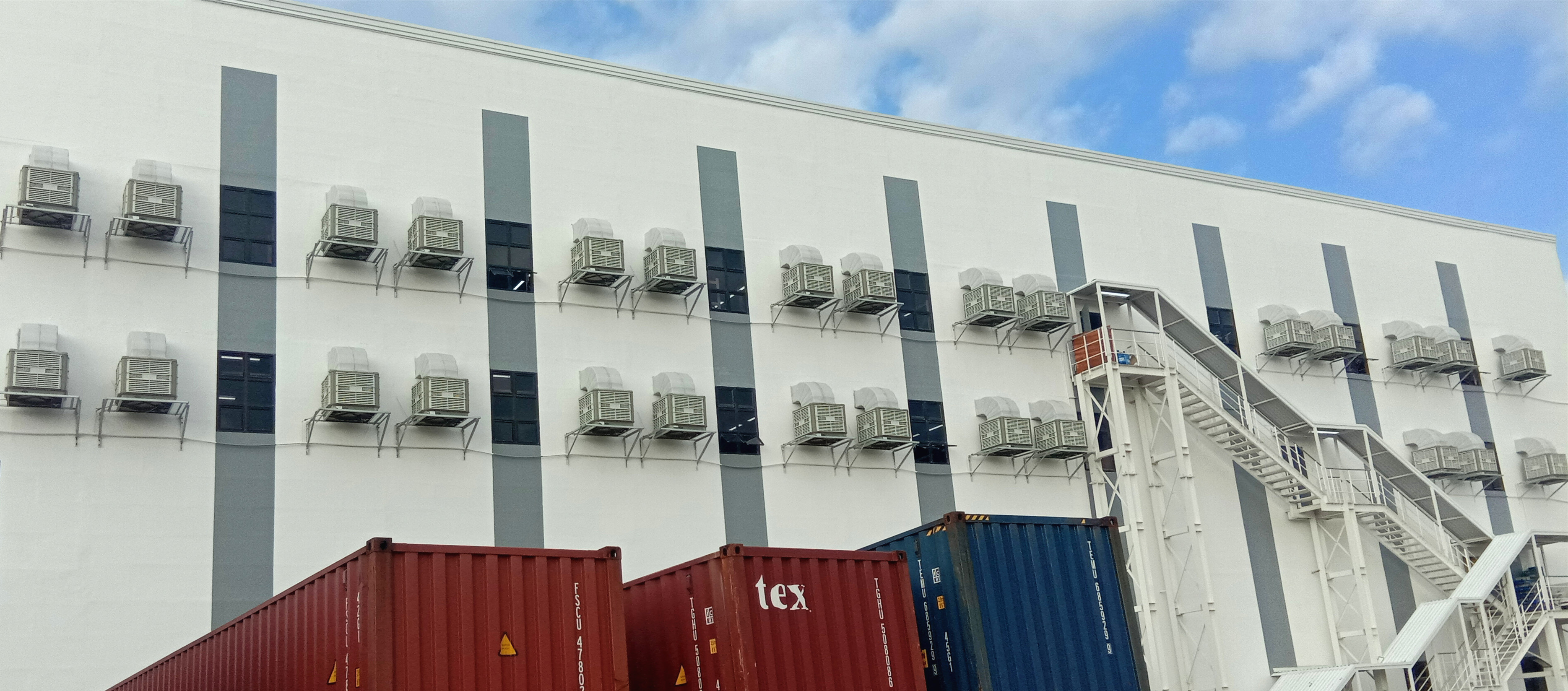 環(huán)?？照{(diào)廠房降溫示意圖